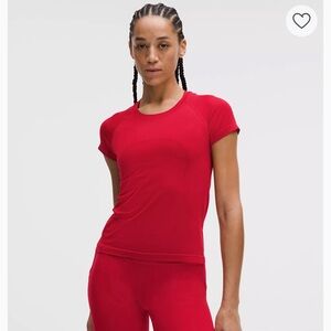 Swiftly Tech Short-Sleeve Shirt 2.0
Waist Length size 6 color Red